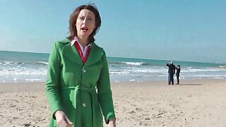 Juicy English mature gets fucked by two old farts